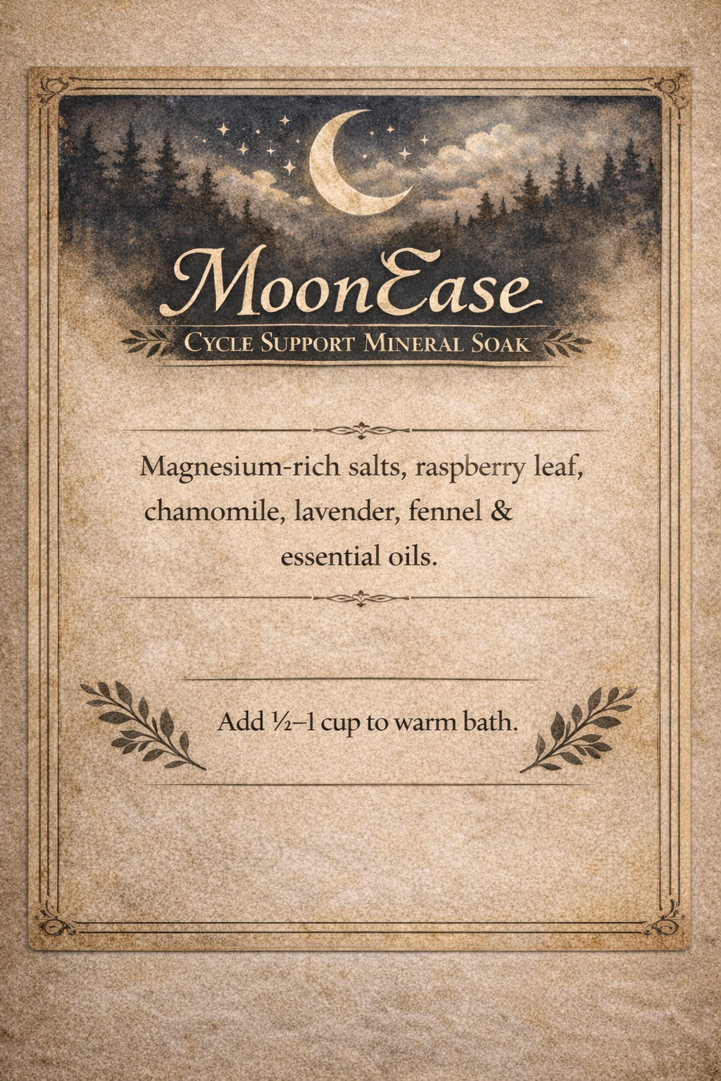 MoonEase - PMS Cycle Support Mineral Soak Deep Relief for Body & Heart