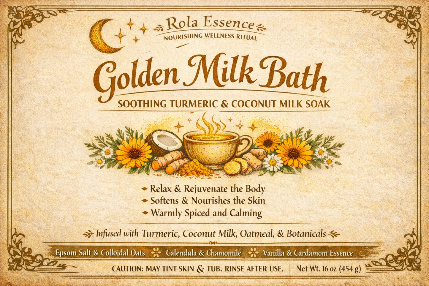 Golden Milk Bath Soak