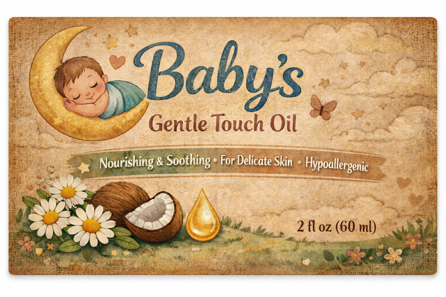 Baby’s Gentle Touch Face & Body Oil - Nurturing, Dryness Reducing, Protecting