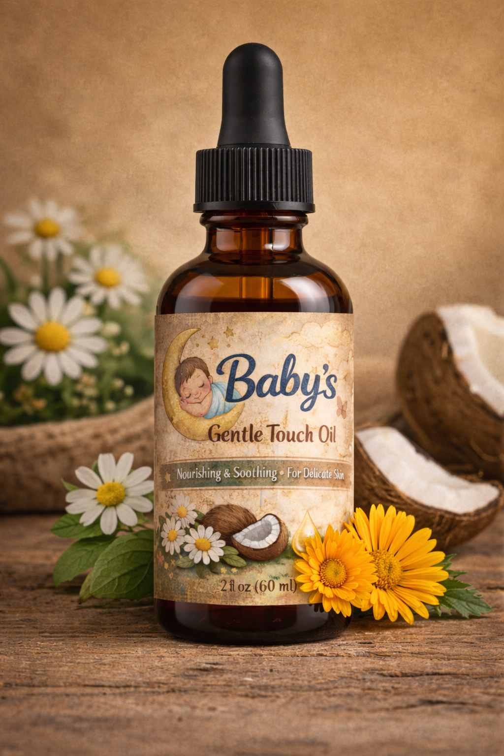 Baby’s Gentle Touch Face & Body Oil - Nurturing, Dryness Reducing, Protecting