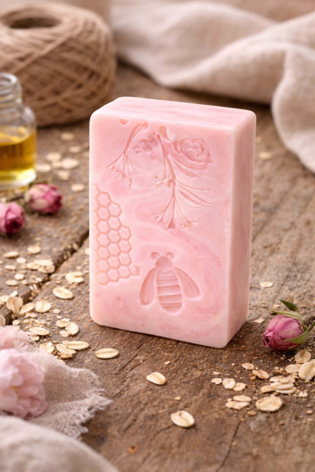 Blushing Rosy Oat Milk Soap
