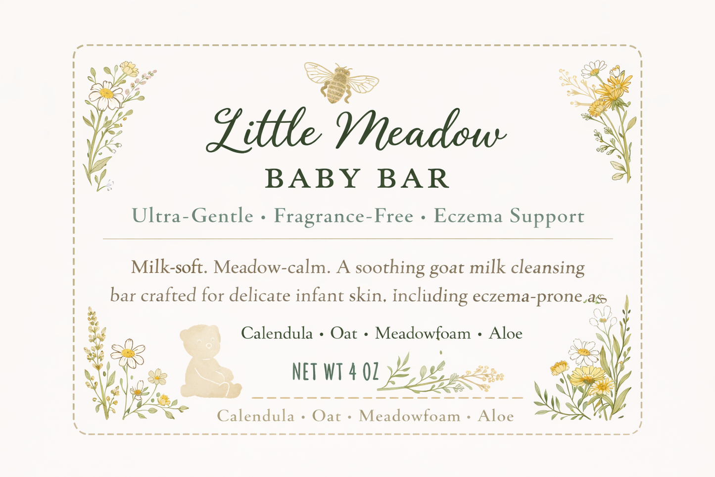 Little Meadow Baby Bar - Delicate & Eczema-Prone Skin