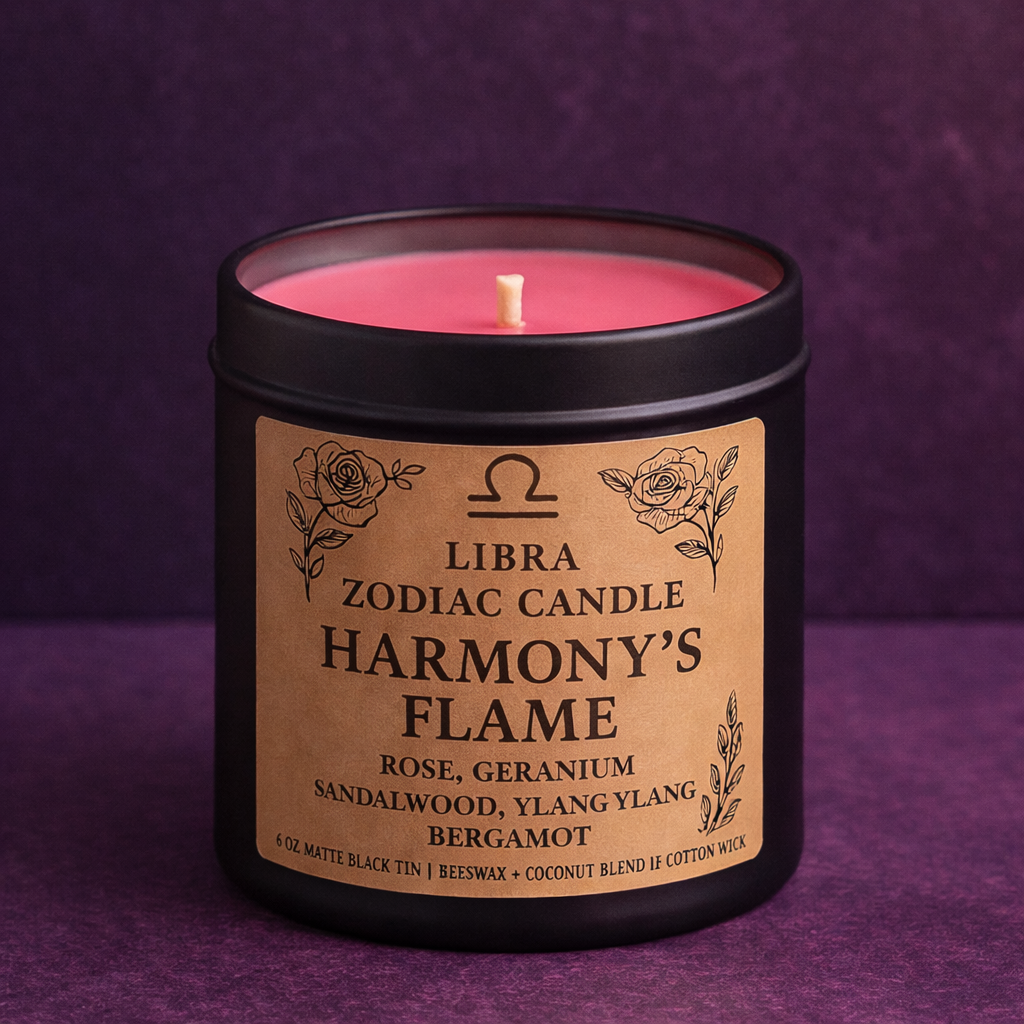 Libra Zodiac Candle- Harmony’s Flame