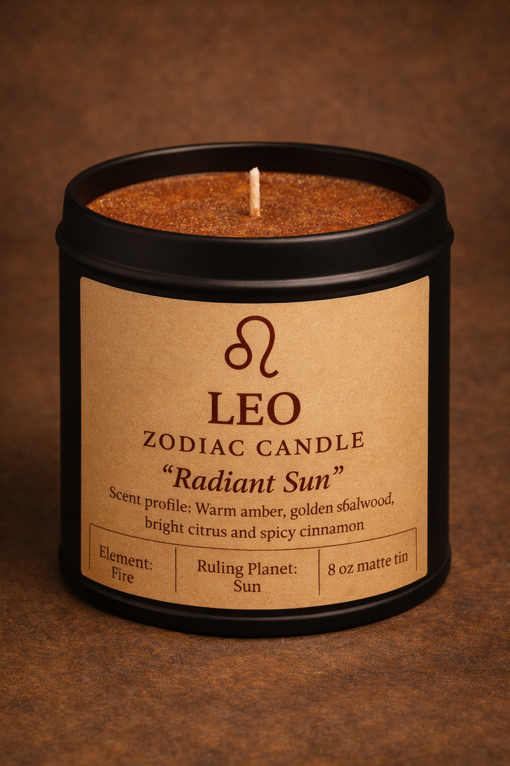 Leo Zodiac Candle - Solar Crown