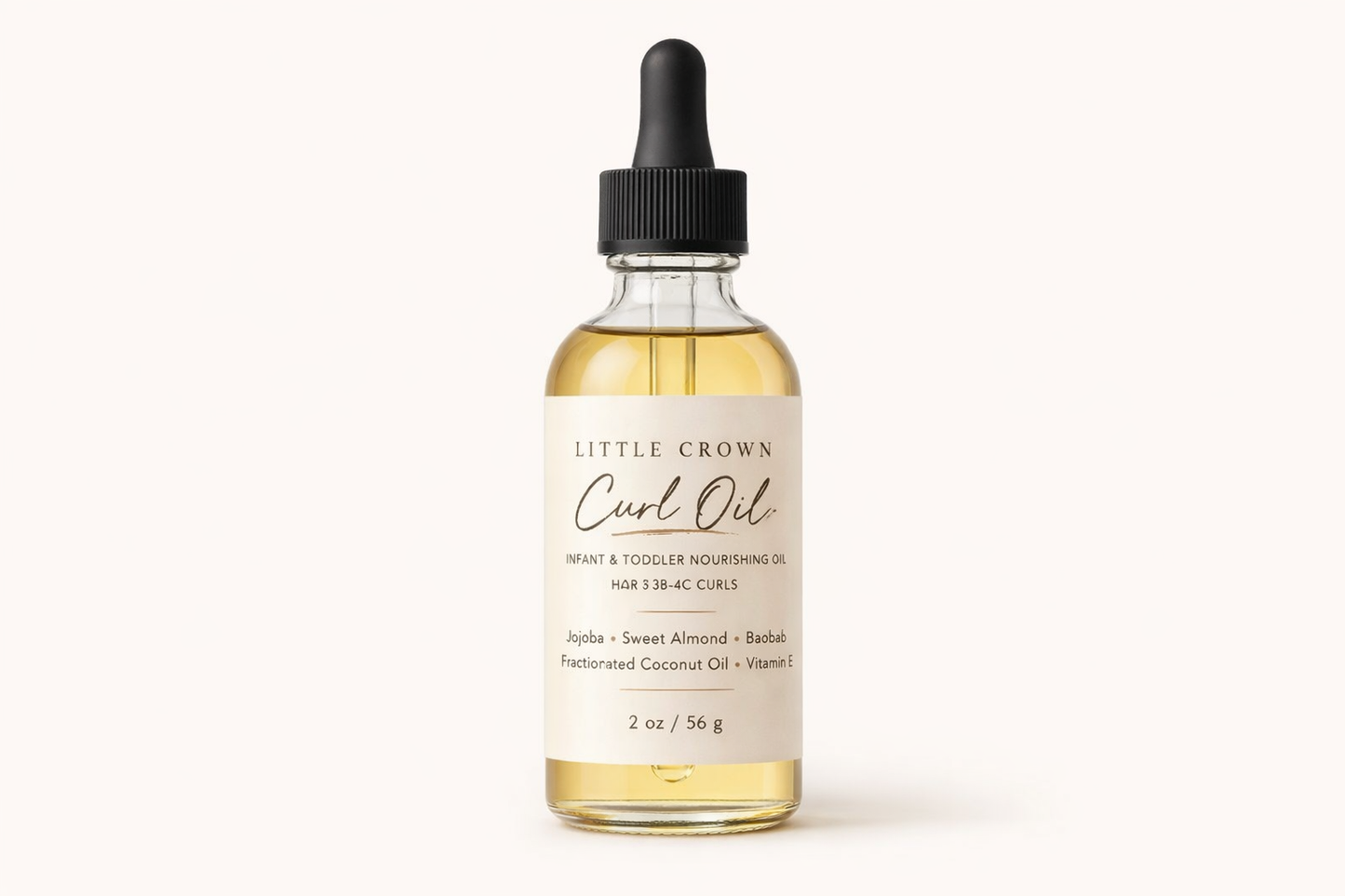 Little Crown Curl Oil - Infant & Toddler Nourishing Hair Oil for 3B–4C Curls