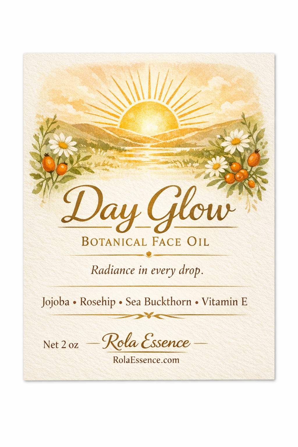 Day Glow - Hydrating Morning Face Oil, Energizing & Brightening Oil