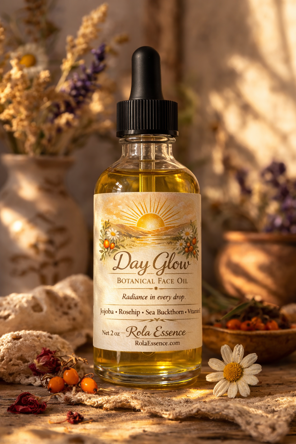Day Glow - Hydrating Morning Face Oil, Energizing & Brightening Oil