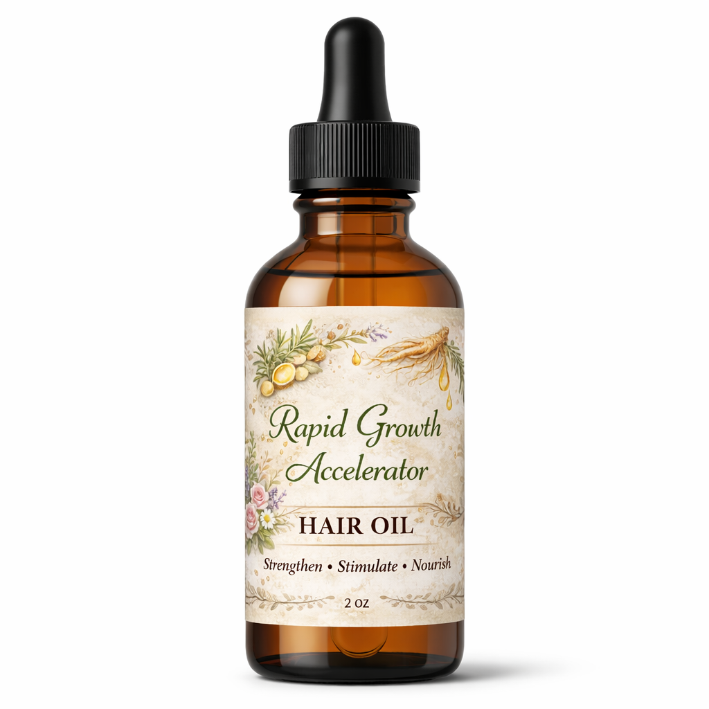 Rapid Growth Accelerator Hair Oil - Nourishing, Regrowth, & Strengthening