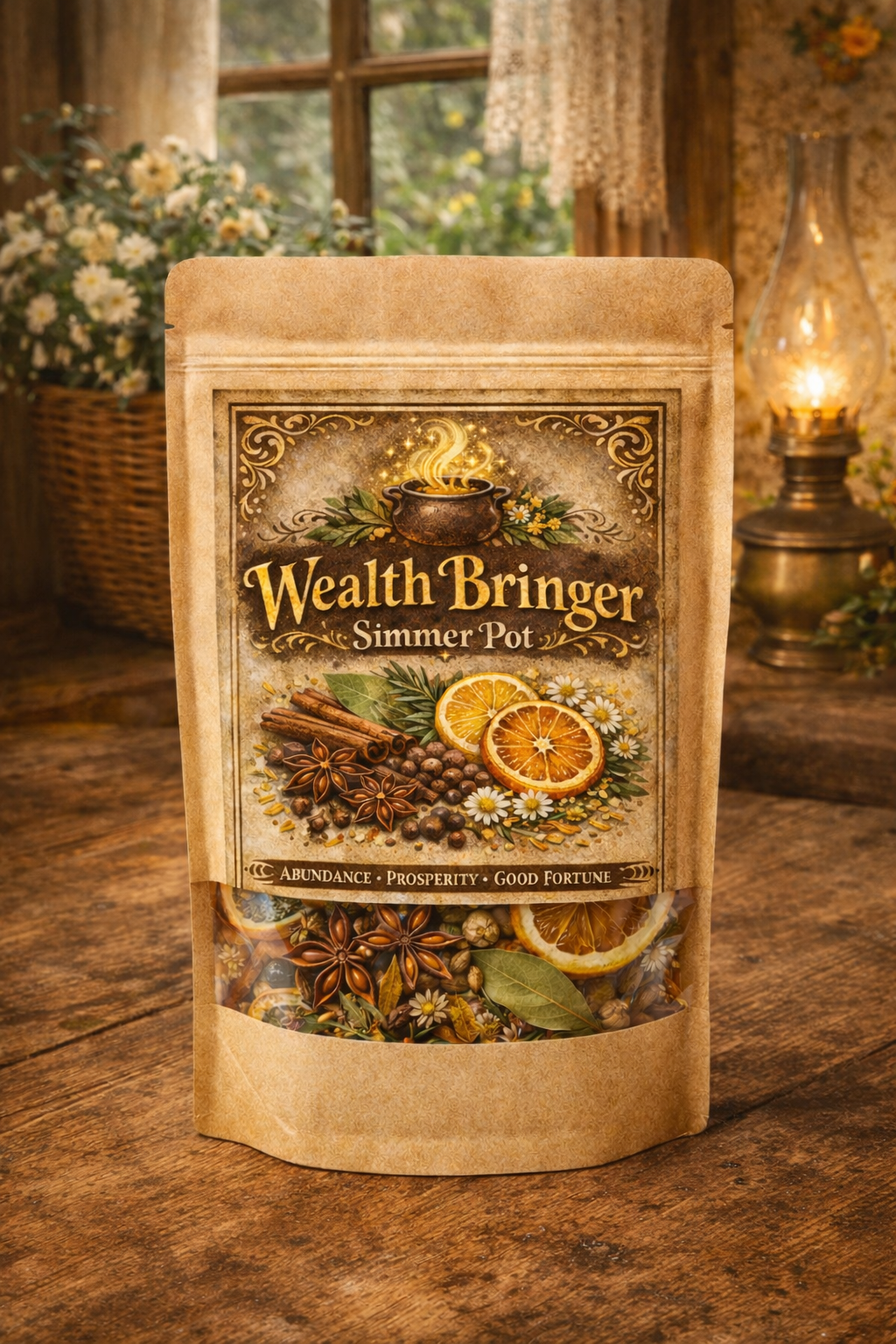 Wealth Bringer Simmer Pot - Welcoming Wealth, Abundance, & Prosperity