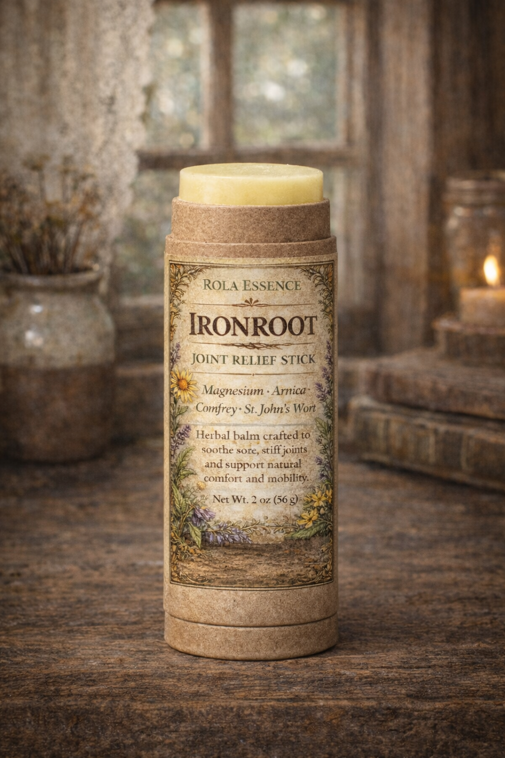 IronRoot Joint Relief Stick - Herbal Magnesium Balm for Sore & Stiff Joints