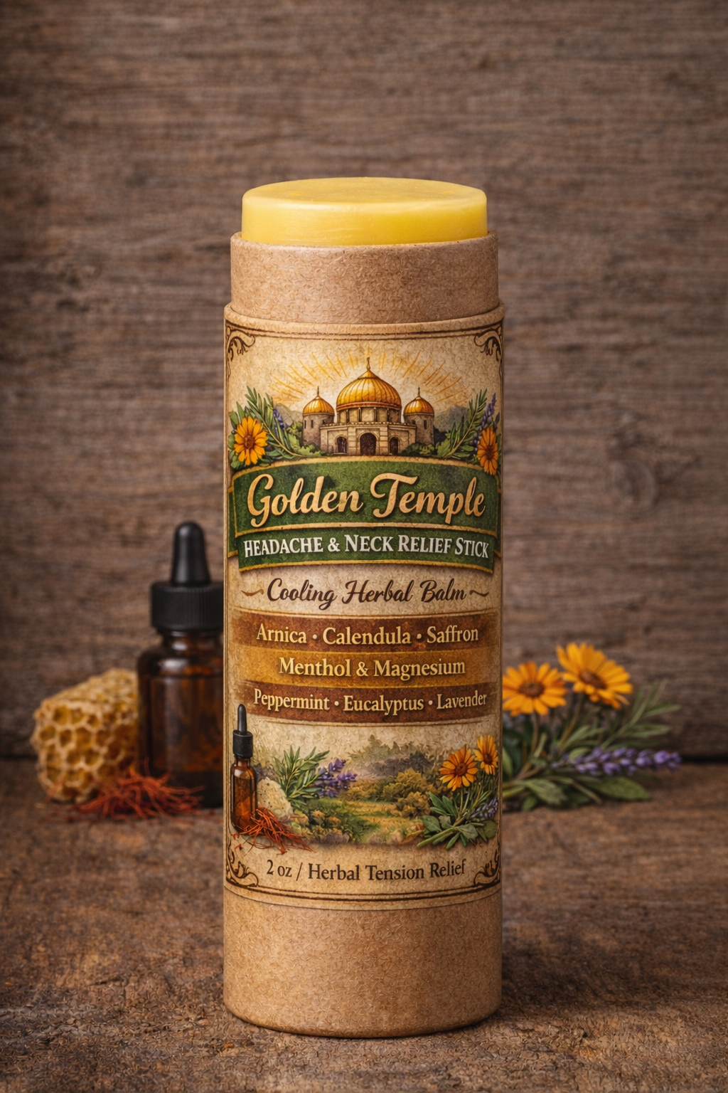 Golden Temple Headache & Neck Relief Stick