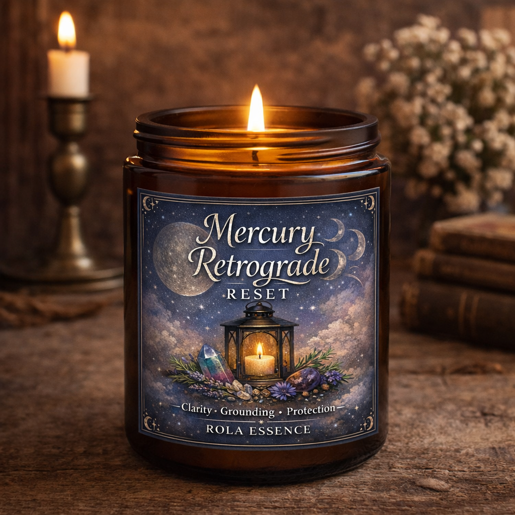 Mercury Retrograde Reset Candle
Clarity • Grounding • Protection