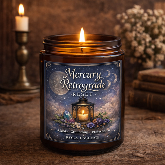 Mercury Retrograde Reset Candle
Clarity • Grounding • Protection