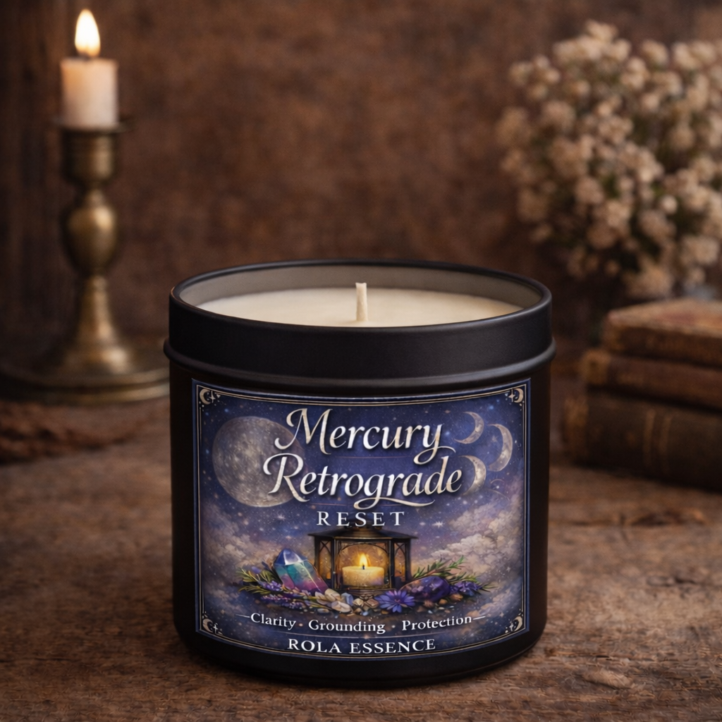 Mercury Retrograde Reset Candle
Clarity • Grounding • Protection