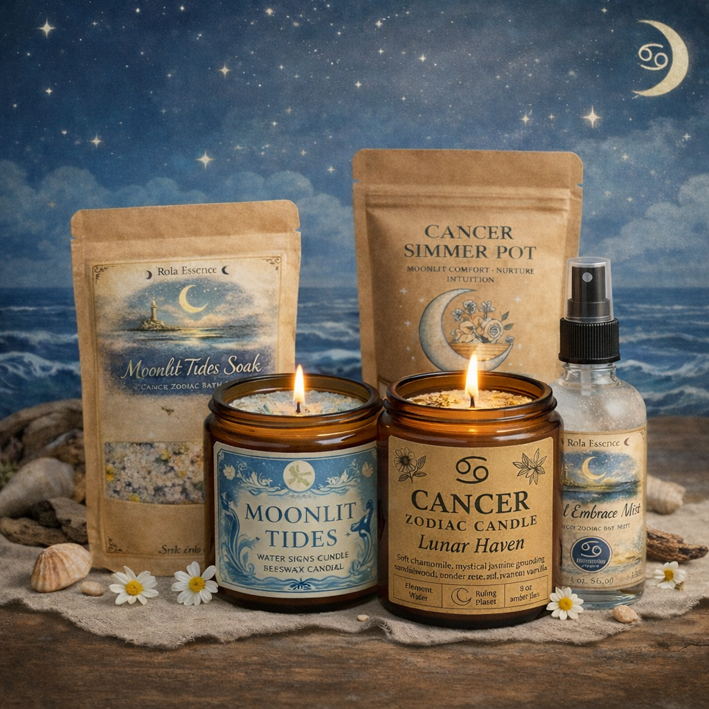 Cancer Zodiac Ritual Bundle - Moonlit Comfort • Nurture • Intuition