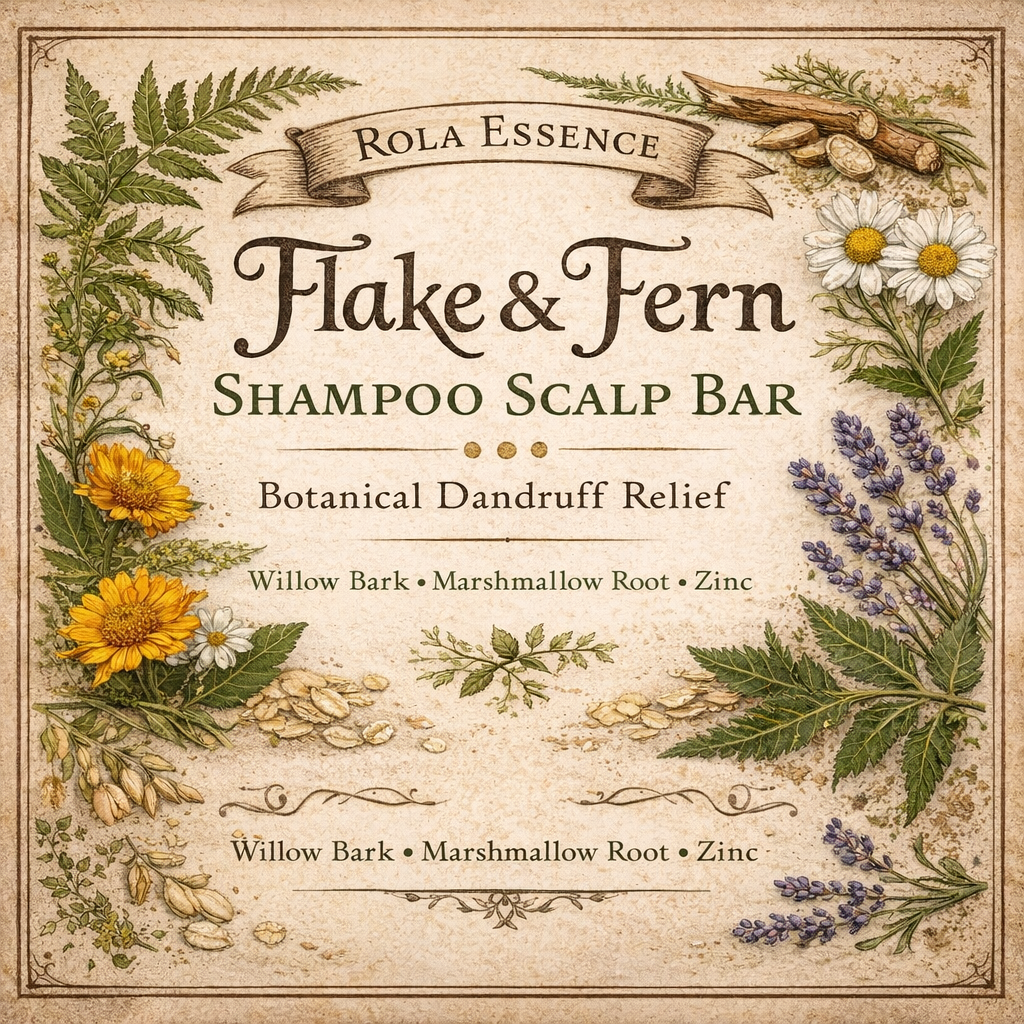 Flake & Fern Shampoo Scalp Bar - 
Botanical Relief for Dry, Flaky Scalps