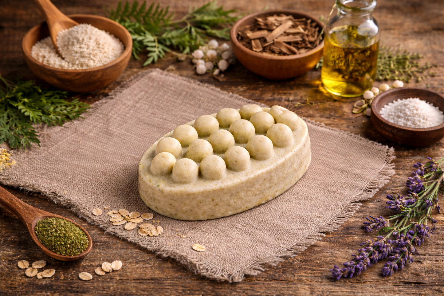 Flake & Fern Shampoo Scalp Bar - 
Botanical Relief for Dry, Flaky Scalps