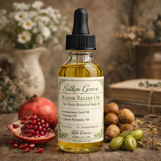 Silken Grove Razor Relief Oil - Razor Bump & Ingrown Hair Reduction • Slowed Hair Growth • Hair Softening
