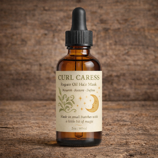Curl Caress Repair Oil Hair Mask - Frizz Reducing, Definition Producing, and Hydrating