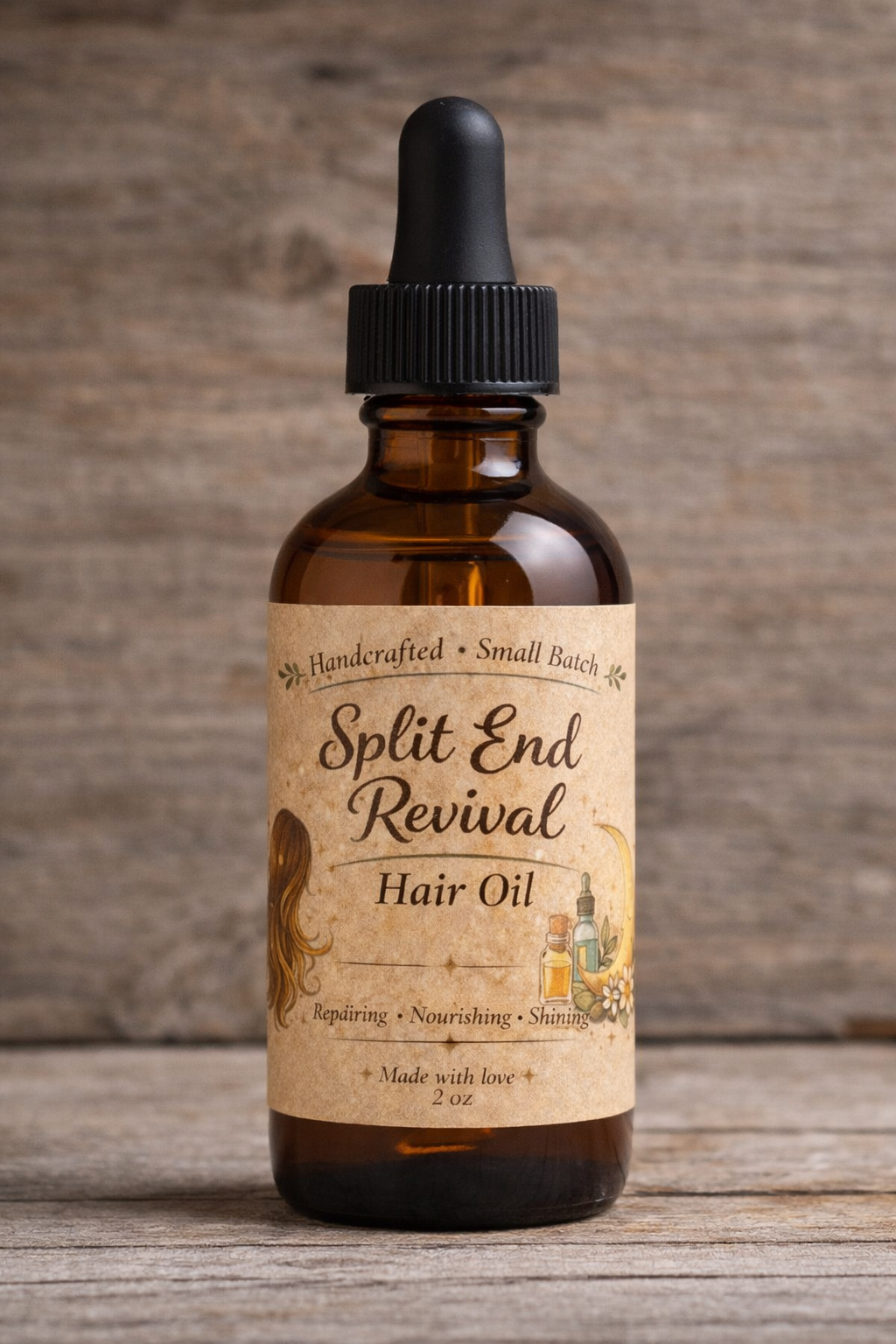 Split End Revival Hair Oil - Repairing, Shine, & Moisture Seal