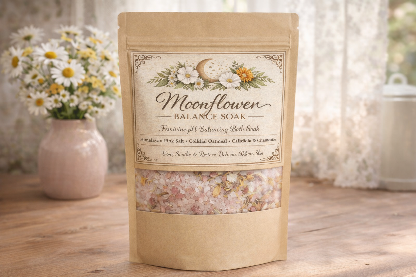 Moonflower Balance Soak - Feminine PH balancing bath soak