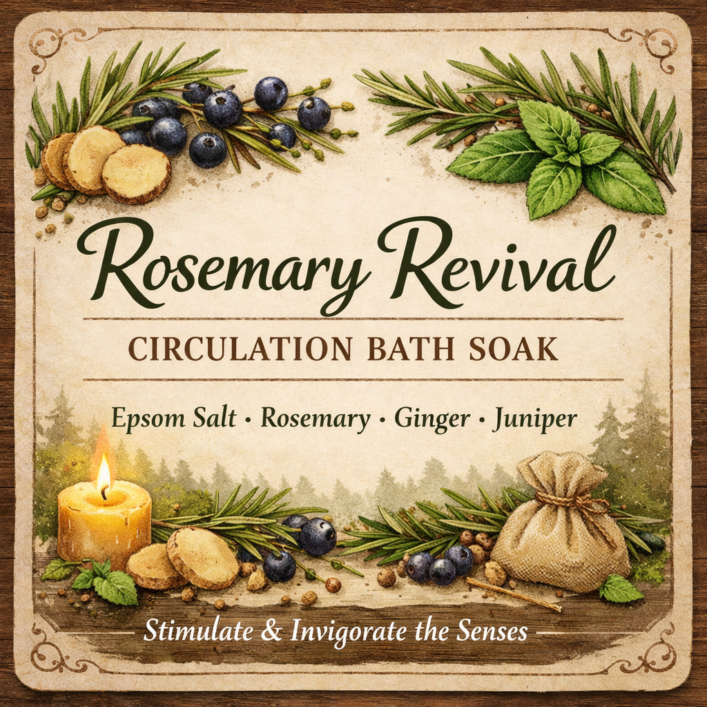 Rosemary Revival Circulation Bath Soak - Restore • Revive • Awaken