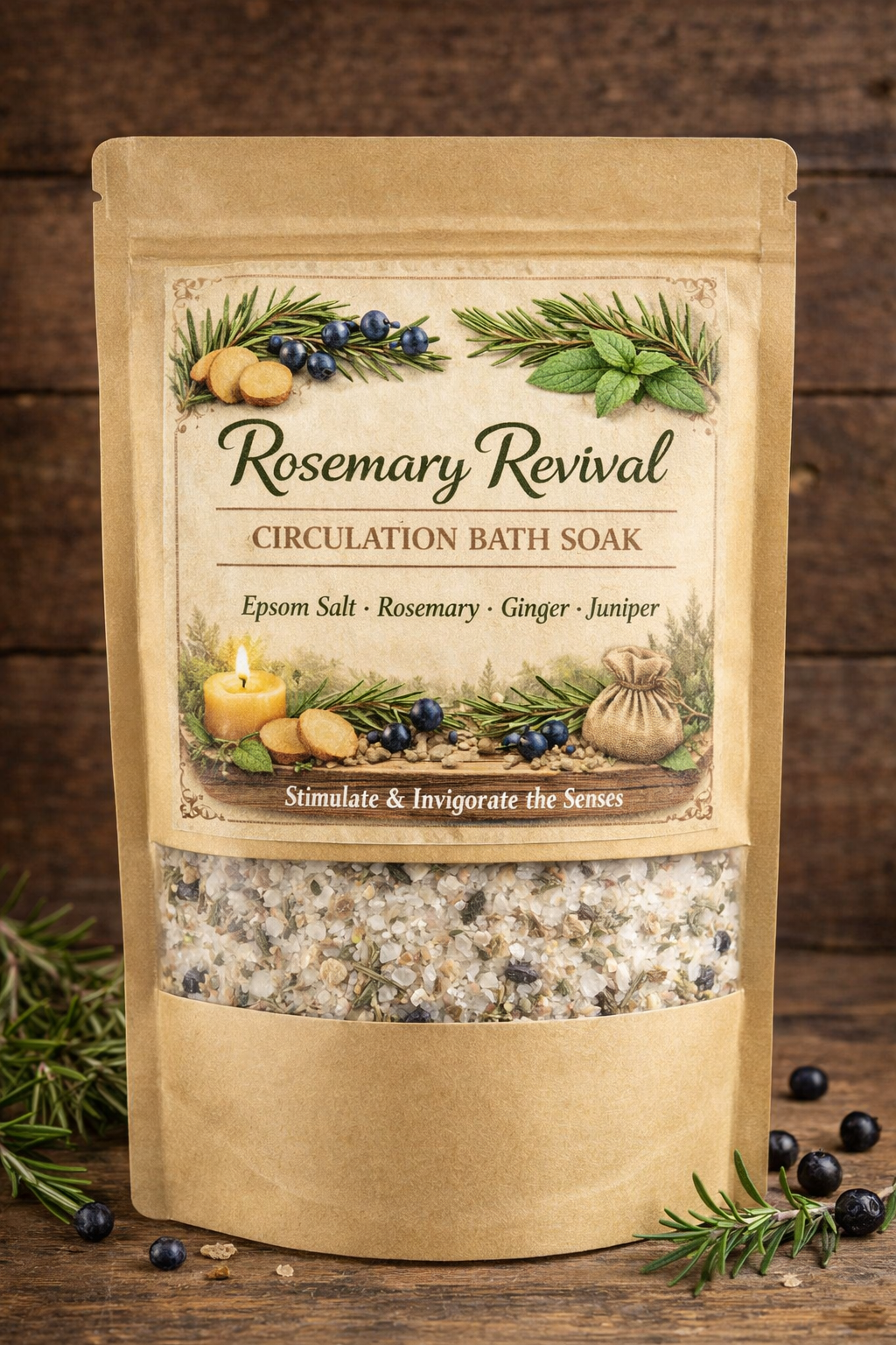 Rosemary Revival Circulation Bath Soak - Restore • Revive • Awaken