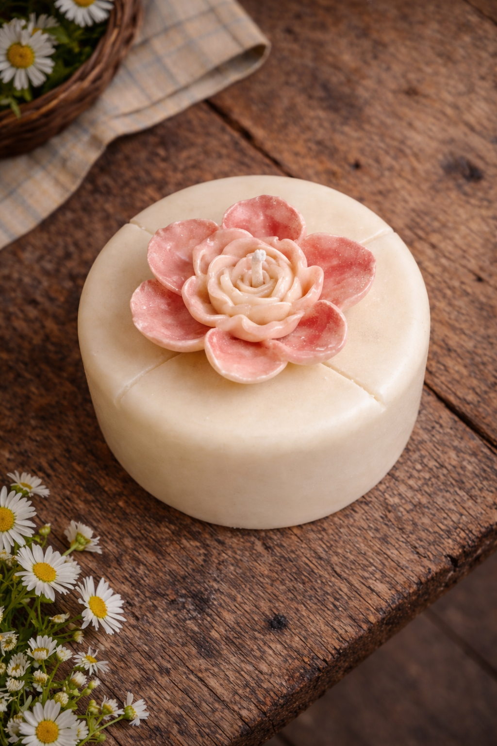 Moonmilk Blossom Candle