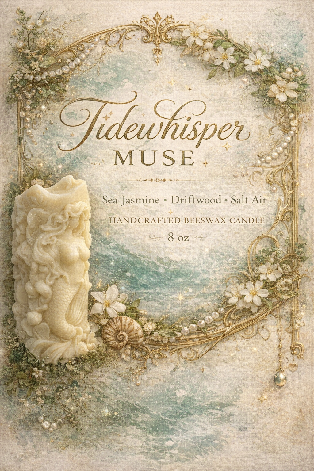 Tidewhisper Muse Candle