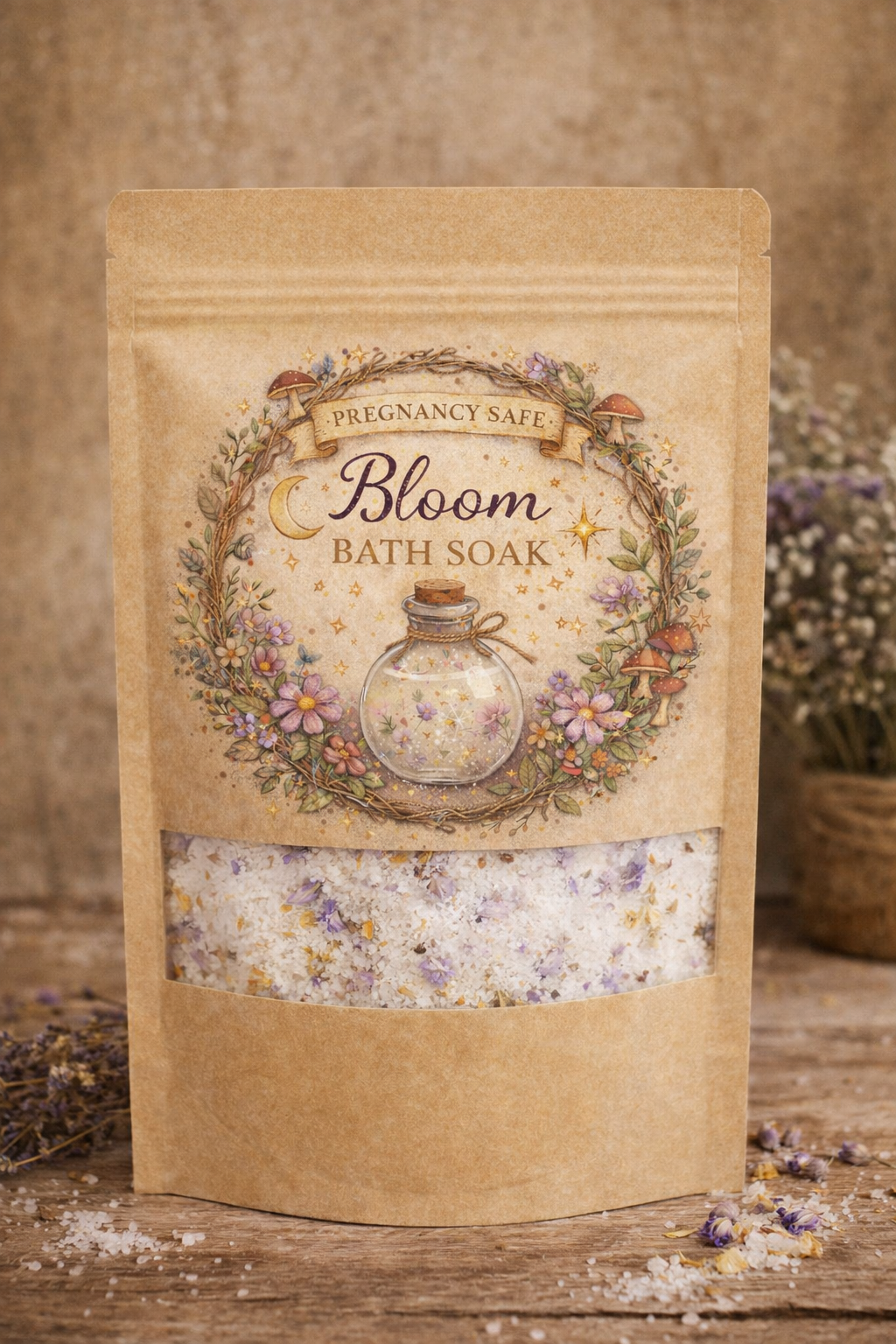Pregnancy-Safe Bloom Bath Soak - Gentle, Calming, & Restoring
