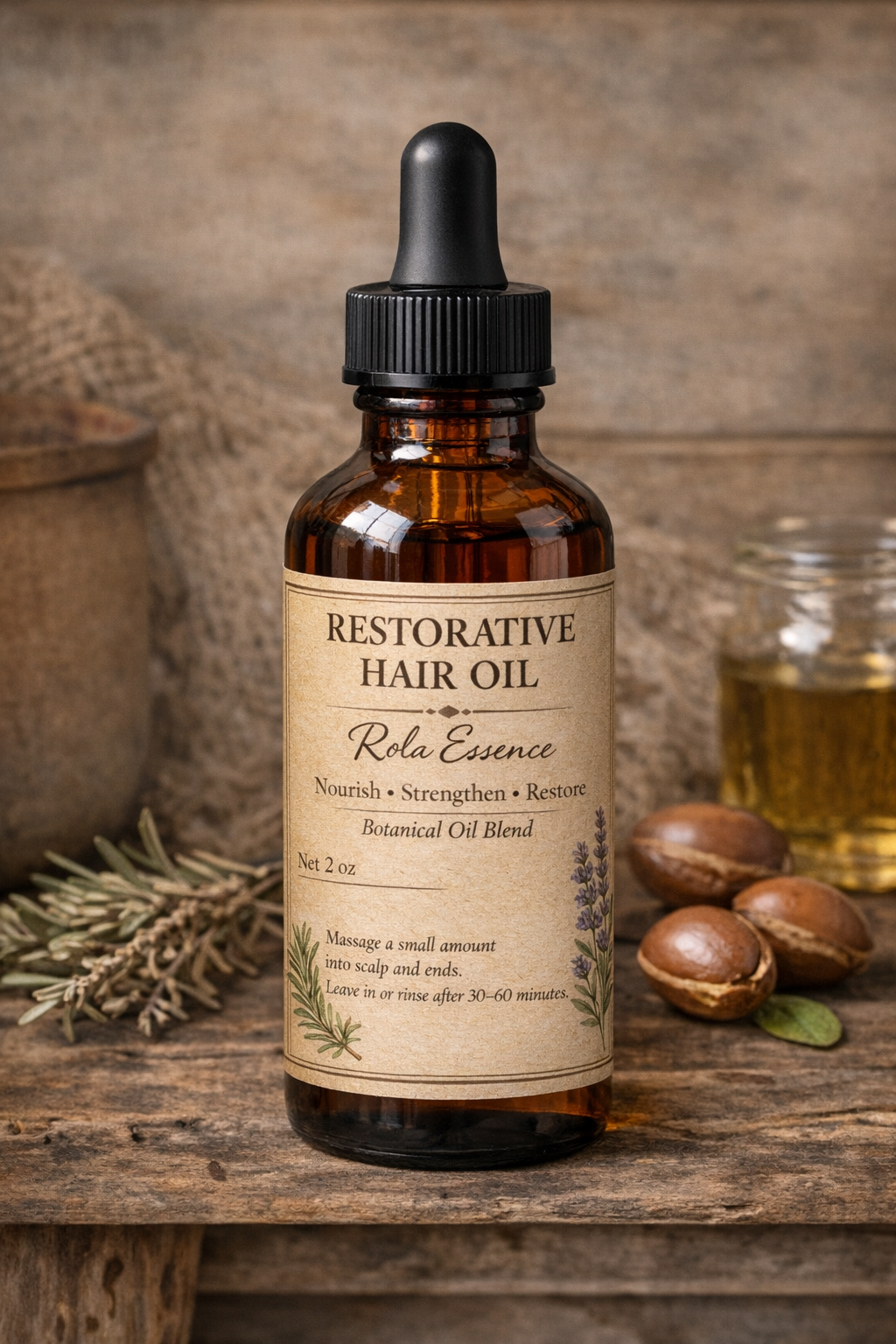 Restorative Hair Oil - Repairing, Strengthening, Hydrating