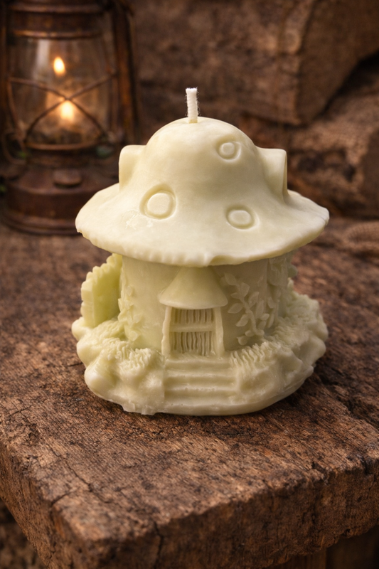 Toadstool Hearth Candle