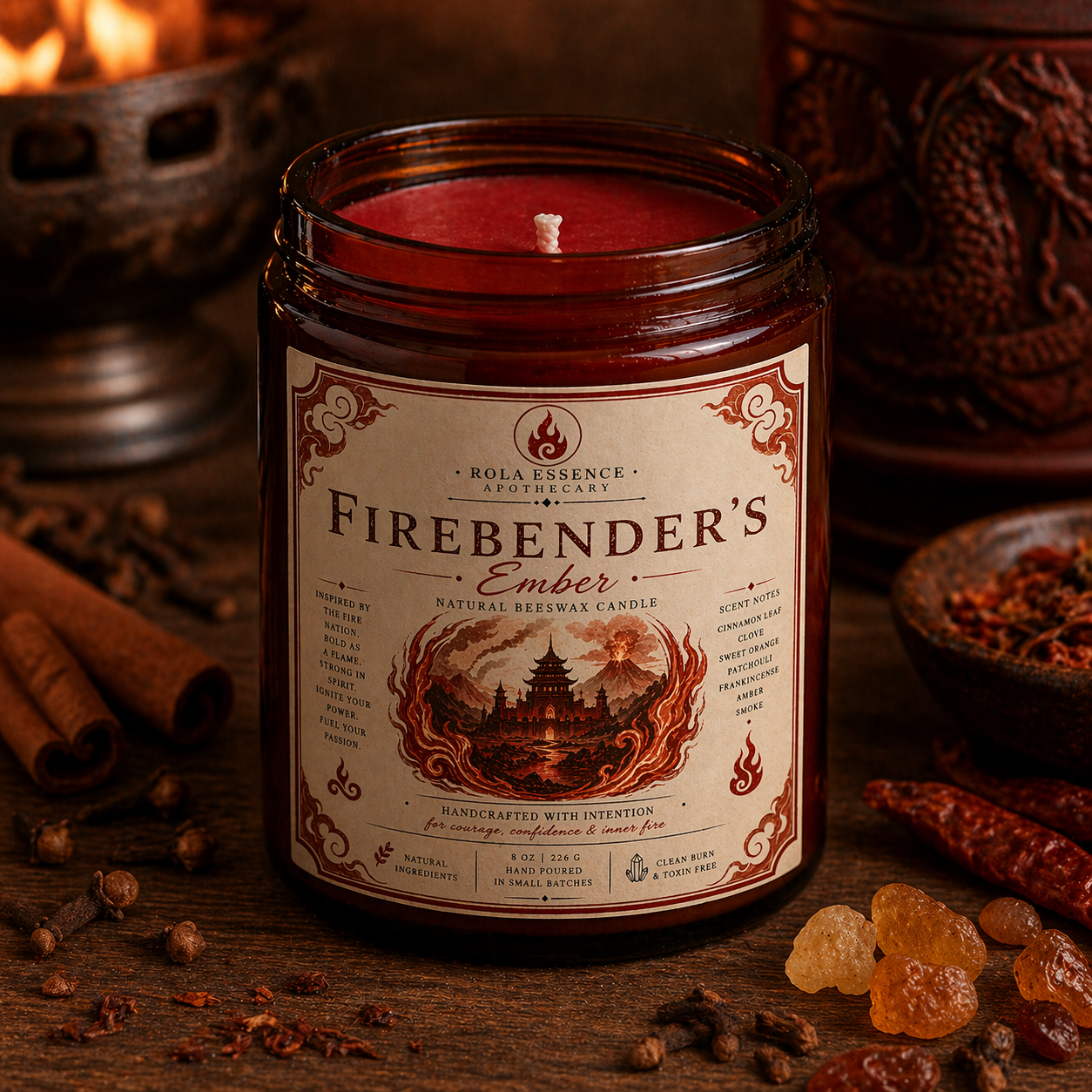 Firebender’s Ember Candle