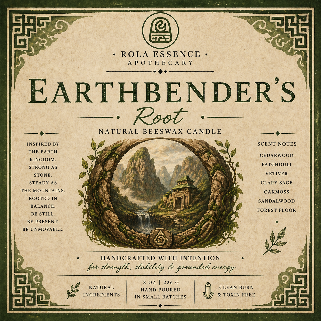 Earthbender’s Root Candle
