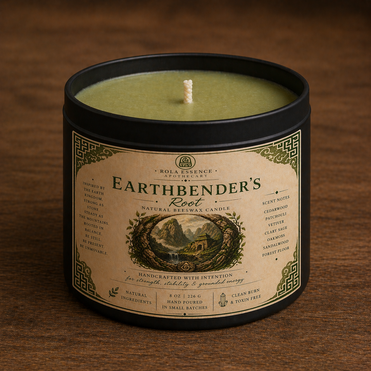 Earthbender’s Root Candle