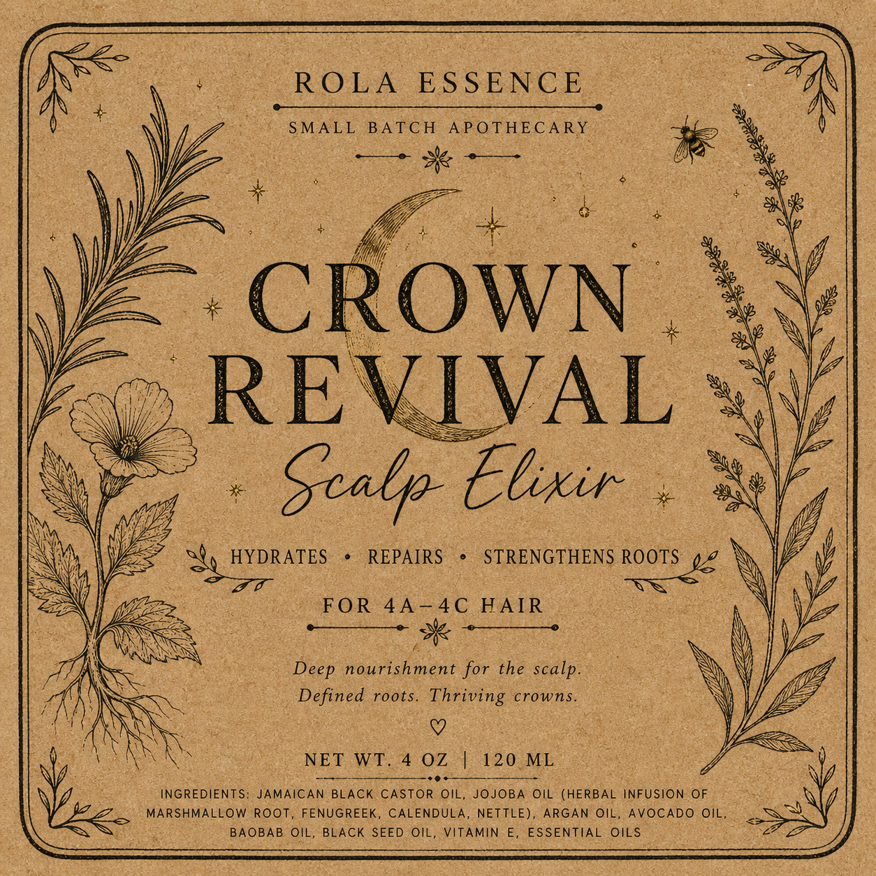 Crown Revival Scalp Elixir - Scalp Hydrating, Root Repairing, Anti-Frizz Protection