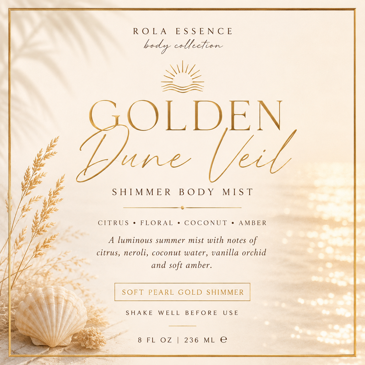 Golden Dune Veil Body Mist