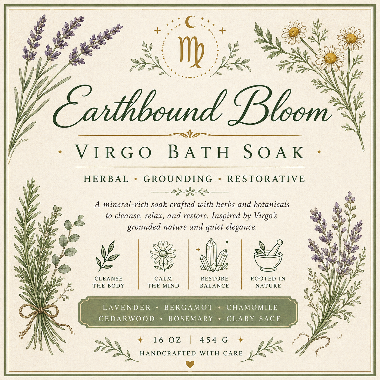 Earthbound Bloom - Virgo Bath Soak