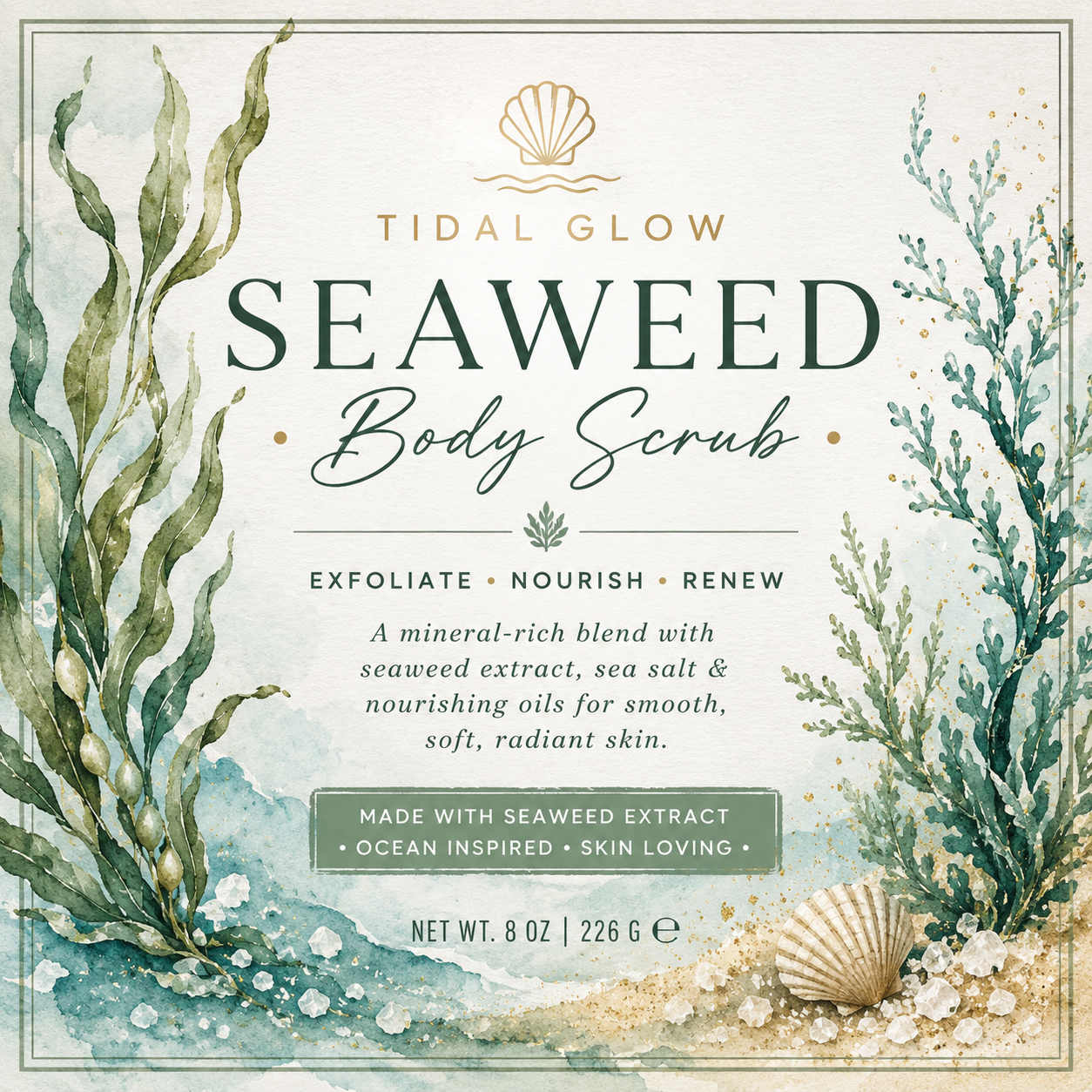 Tidal Glow Seaweed Body Scrub