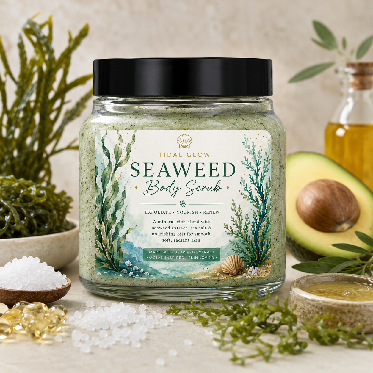 Tidal Glow Seaweed Body Scrub
