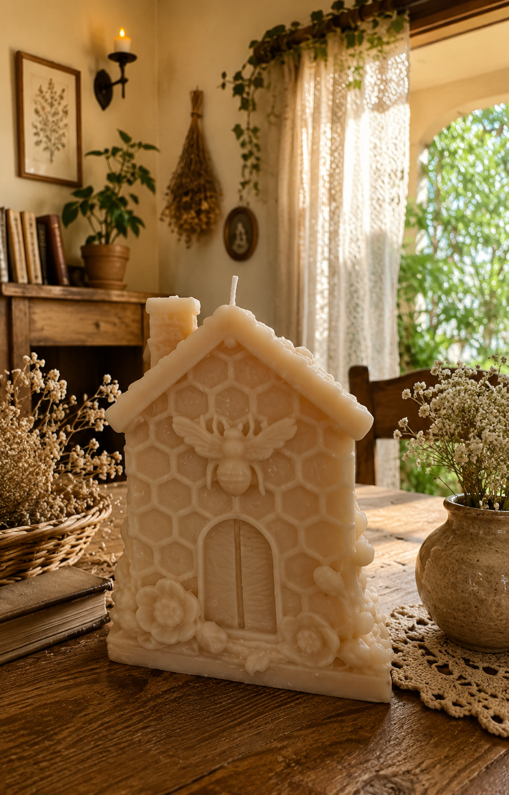 Bee Cottage Beeswax Candle