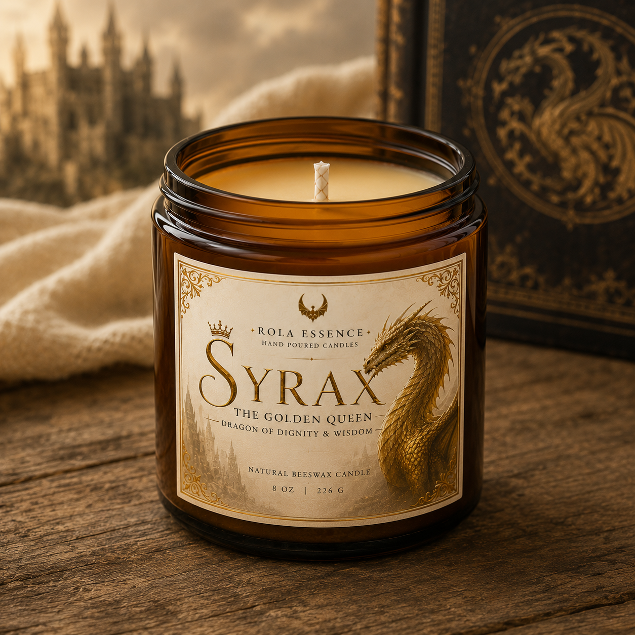 Syrax - The Golden Queen Candle