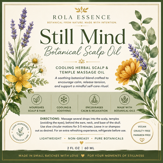 Still Mind Botanical Scalp Oil - Headache Relief • Soothing • Calming