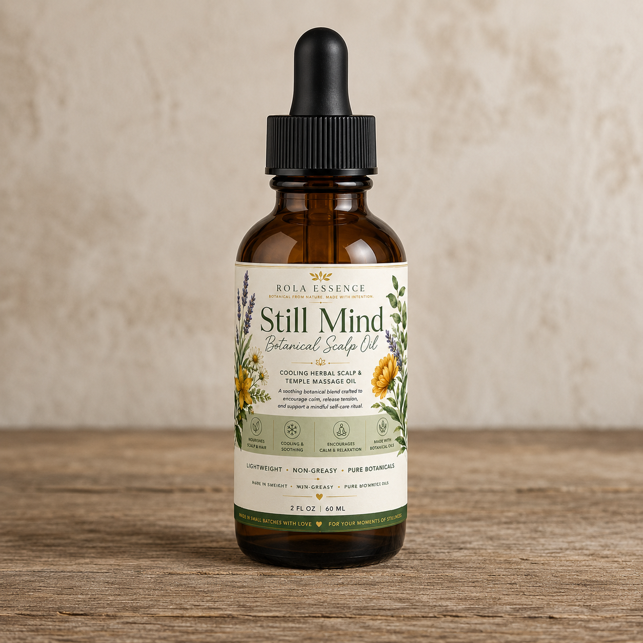 Still Mind Botanical Scalp Oil - Headache Relief • Soothing • Calming
