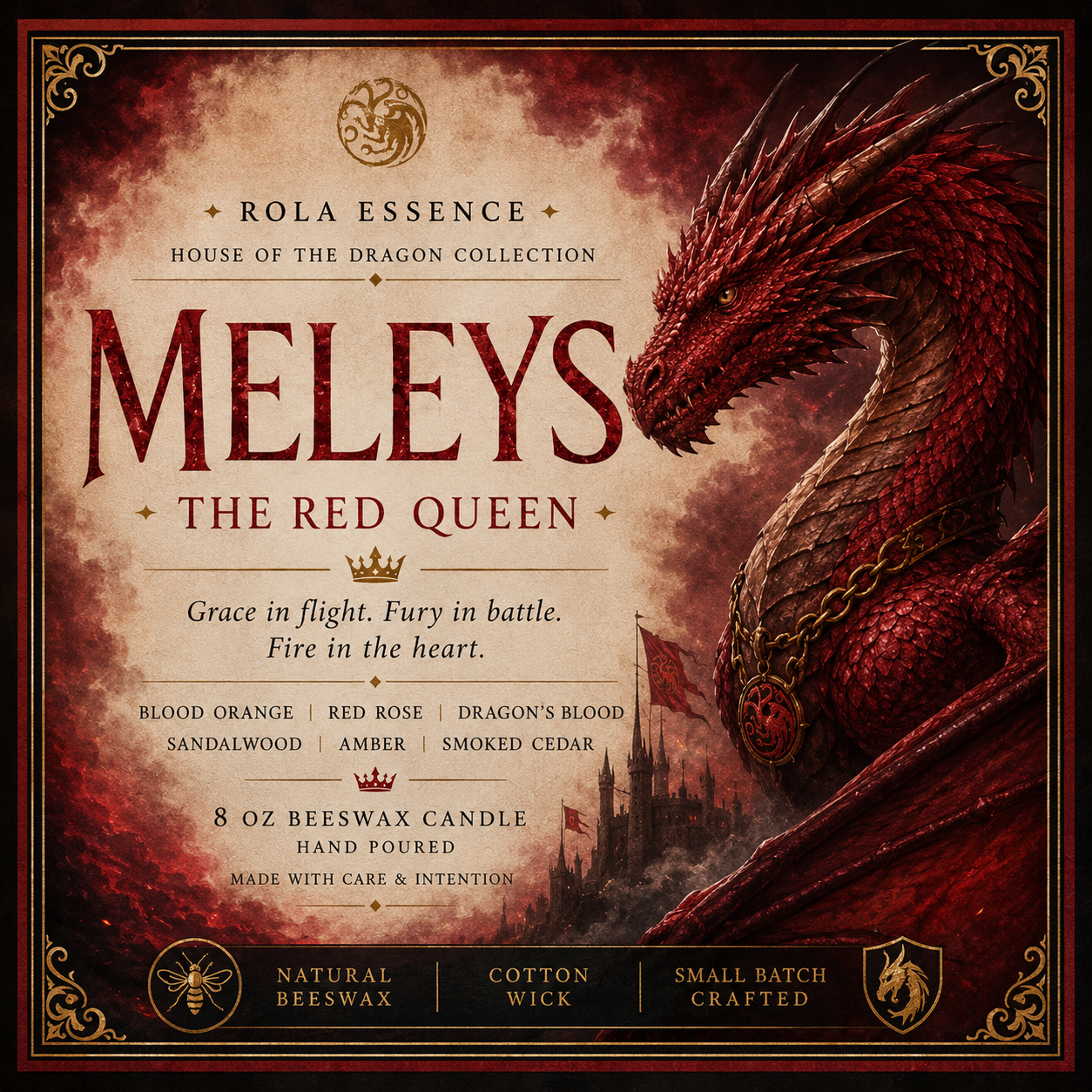 Meleys: The Red Queen Candle