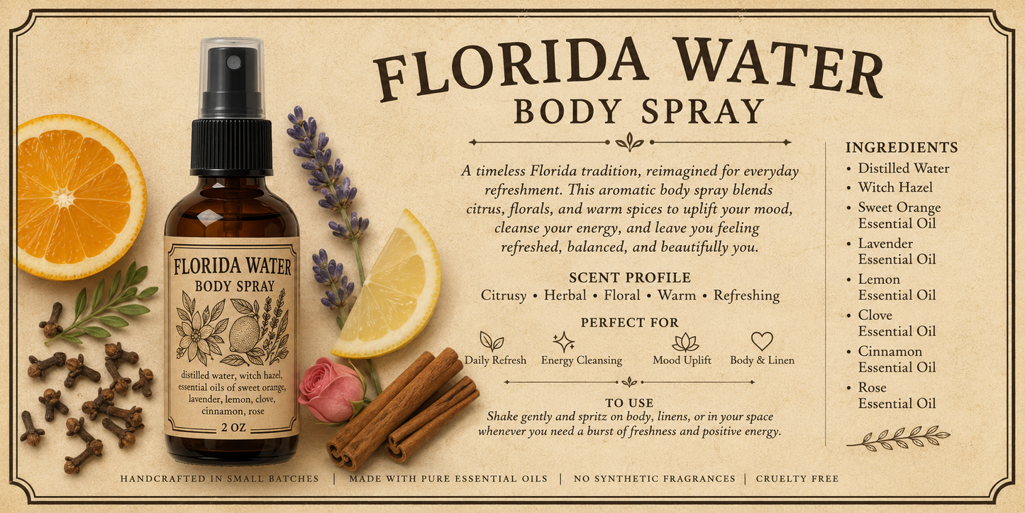 Florida Water Body Mist - Cleansing & Uplifting