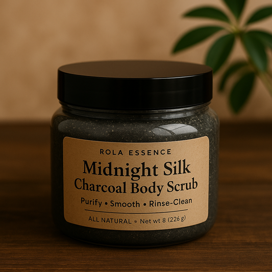 Midnight Silk Charcoal Body Scrub