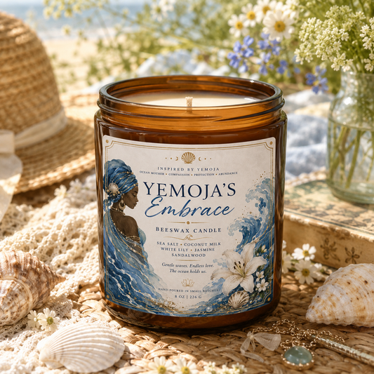 Yemoja’s Embrace Beeswax Candle