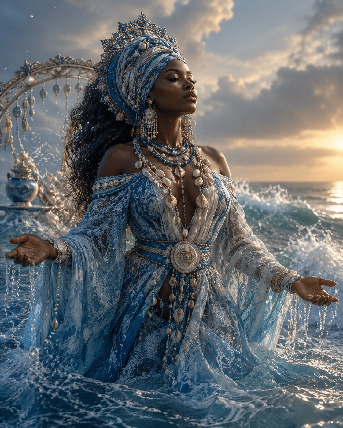 Yemoja’s Embrace Beeswax Candle