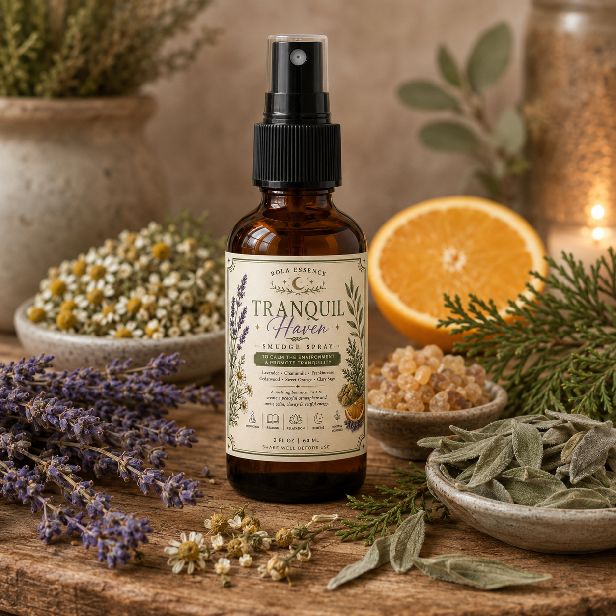 Tranquil Haven Smudge Spray -     Calm • Clear • Restore